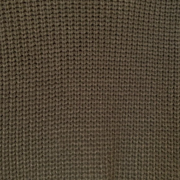 Olive knit sweater dress - Picture 4 of 7